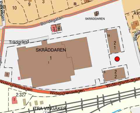 Ledig fastighet på Outletområdet