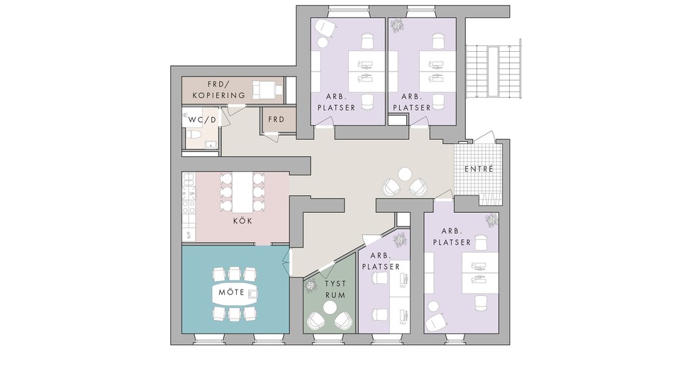 Vasaplatsen 8A, 2 vån